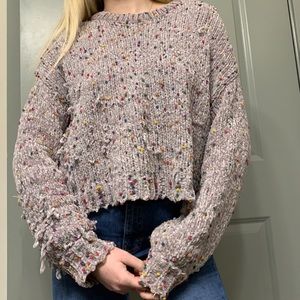 All in Favor gray sweater